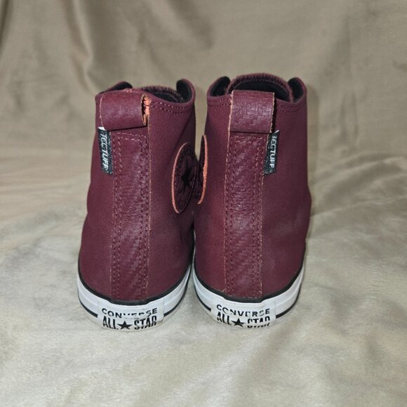 LEATHER CHUCK TAYLOR CONVERSE ALL STAR HIGH TOPS MEN'S US 8.5 UNISEX - Picture 5 of 13